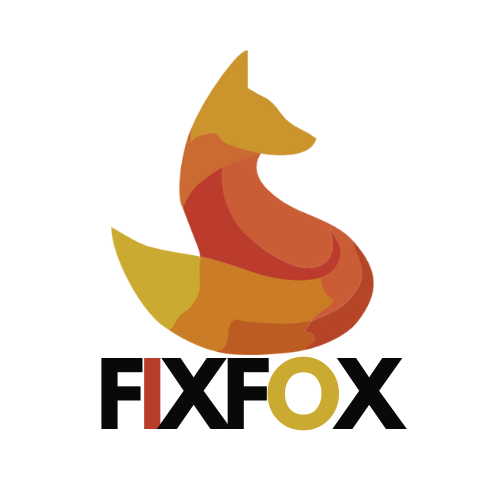 Fix FixFox Logo con texto debajo blanco