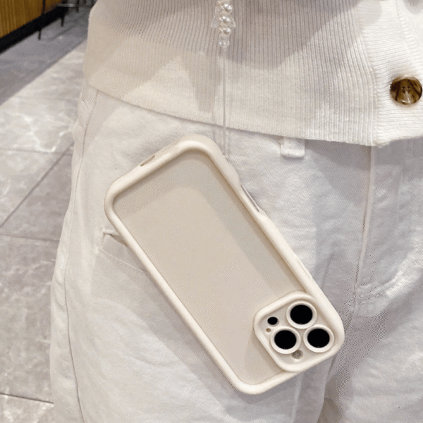 Funda Antigolpes Antideslizante Mate iPhone 16 Pro Blanca