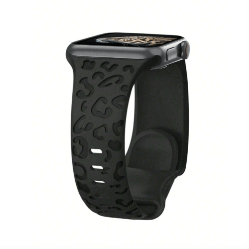 Correa De Silicona Con Estampado De Leopardo Apple Watch (42/44/45 mm)