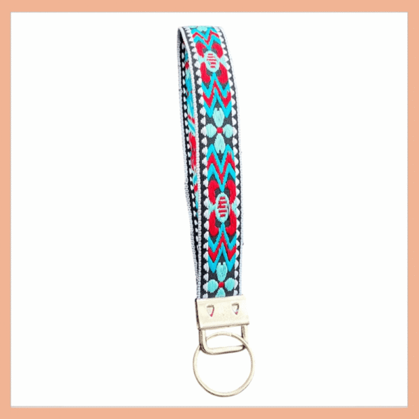 Llavero Tejido Bordado Estilo Bohemio Multifunción