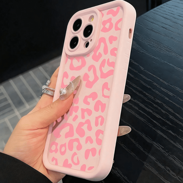 Funda iPhone 15 pro Con Estampado de Leopardo Diseño moderno