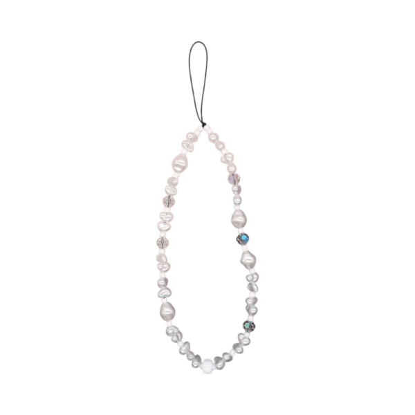 Pulsera De Muñeca Corta Con Corazón De Perla Blanca