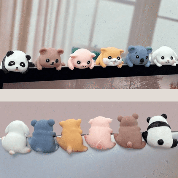 Mini Animales De Resina Para Decorar Monitores Pantallas Móviles Cerdito