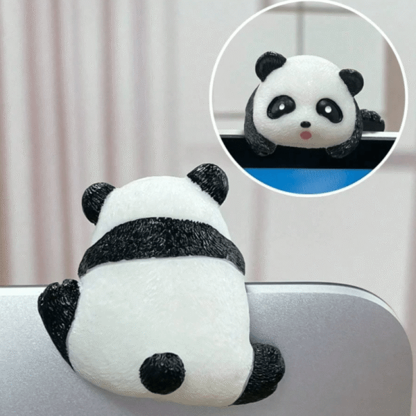 Mini Animales De Resina Para Decorar Monitores Pantallas Móviles Panda
