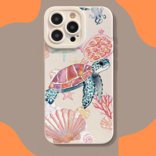 Funda iPhone 13 Pro De Silicona Suave Diseño Marino Protección Antigolpes