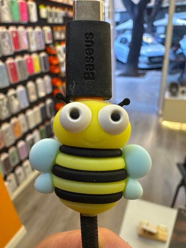 Protector de Cable de Carga Compatibles con iPhone y Android Diseño Abeja