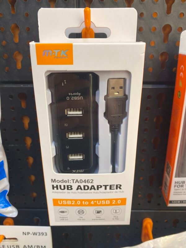 Hub USB MTK Con 4 Puertos Color Negro