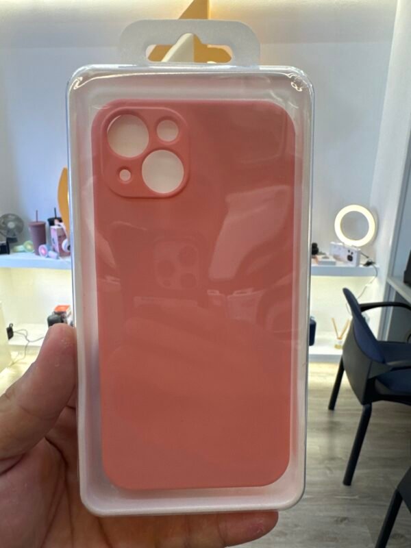 Funda iPhone 13 / 14 Rosa Lisa Antigolpes