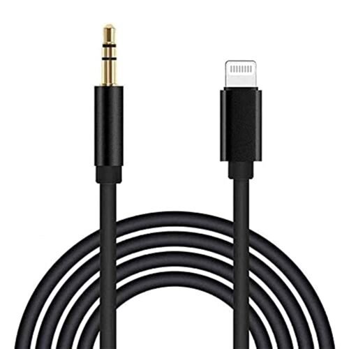 Cable de Audio Lightning a Jack 3.5mm 1 m Negro