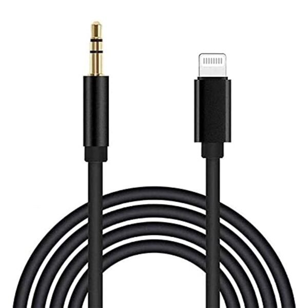 Cable de Audio Lightning a Jack 3.5mm 1 m Negro