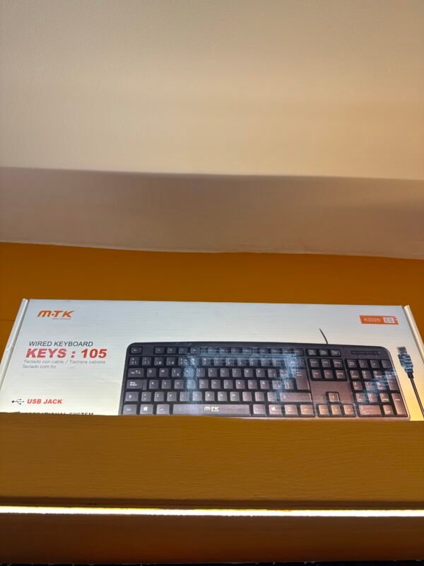 Teclado K3325 Con Cable Negro
