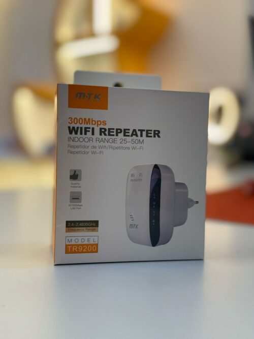 Repetidor WiFi Inalámbrico 2.4GHz 300Mbps Blanco TR9200 BL