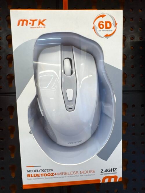 Ratón Inalámbrico 2 En 1 2.4GHz + Bluetooth 5.0 6D Recargable tg7226