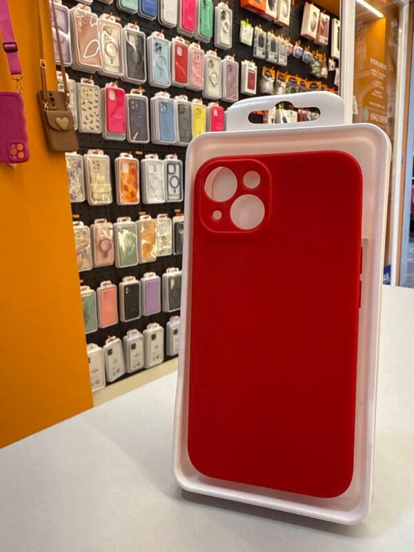 Funda iPhone 13/14 Roja Lisa Antigolpes