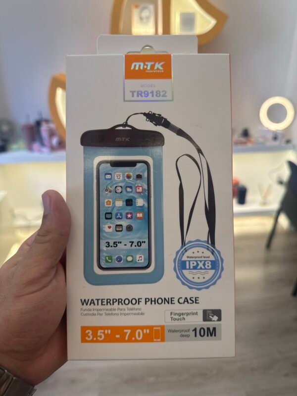 Funda Impermeable para Móvil Premium 3.5-7” con Correa Negra