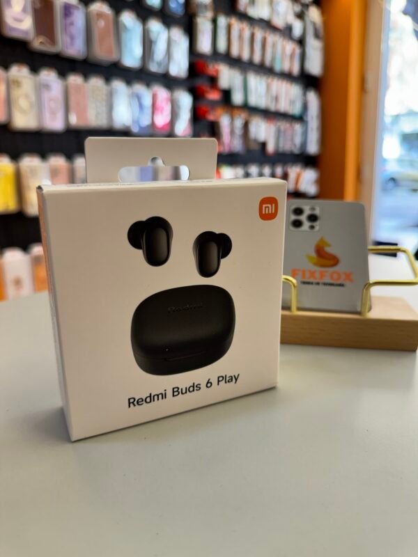 Auriculares Xioami Redmi Buds 6 Play Mi Bluetooth con Estuche de Carga Negro