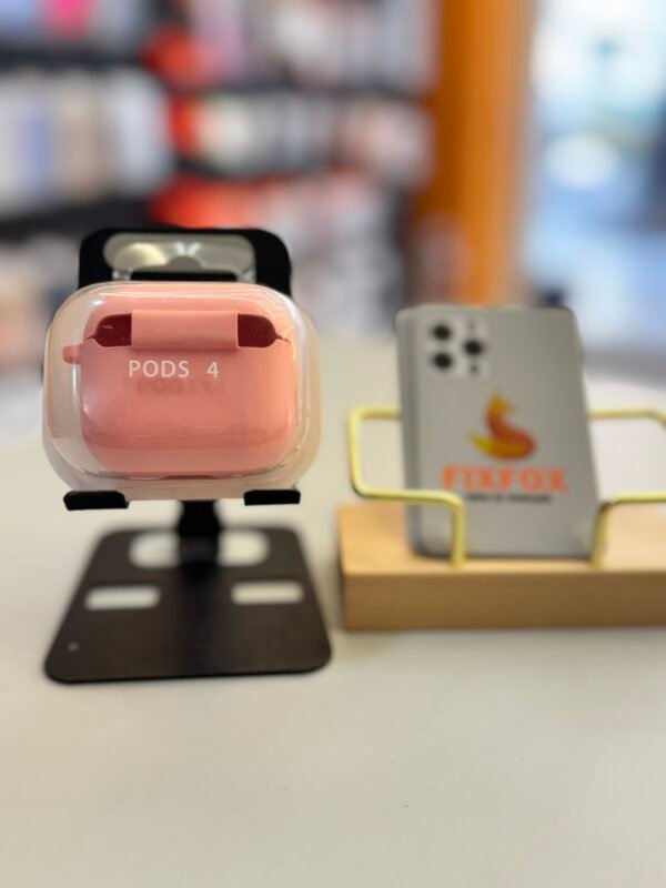 Funda AirPods 4 de Silicona Rosa Protección y Diseño Elegante