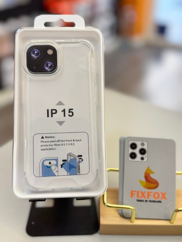 Funda iPhone 15 Antigolpes Premium Transparente