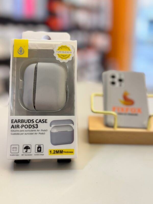 Fundas Airods 3 Gris de Silicona