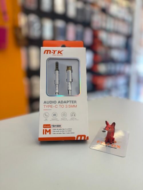 Adaptador Audio Tipo C a 3.5mm Luxury Blanco
