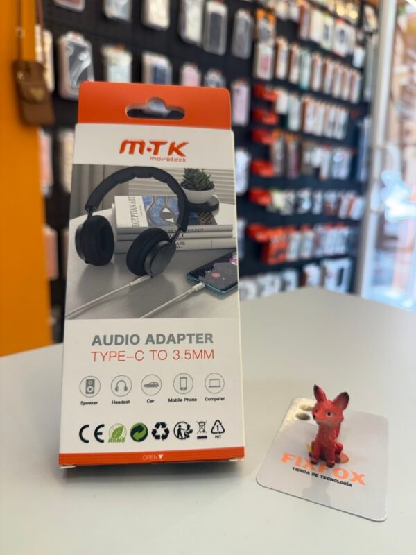 Adaptador Audio Tipo C a 3.5mm Luxury Blanco