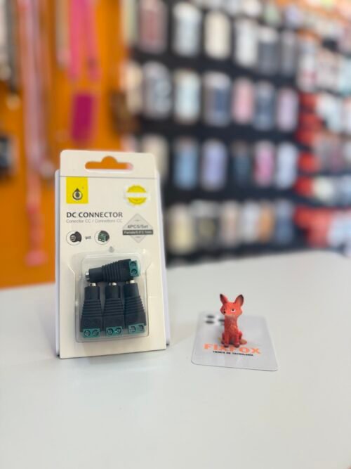 Adaptador DC Hembra 4 Piezas Negro