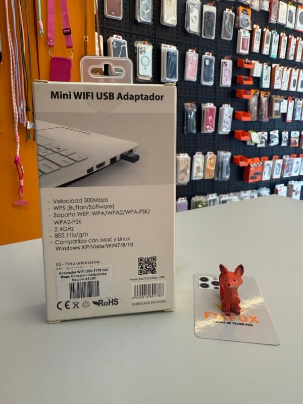 Adaptador WiFi USB F178 300 Mbps Conexión Inalámbrica Estable