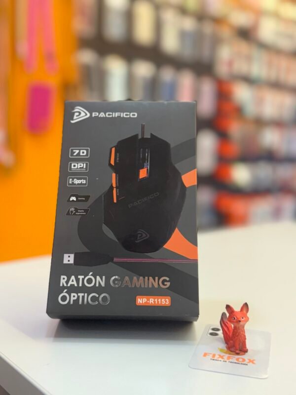 Mouse Ratón Gaming Óptico con Luces LED