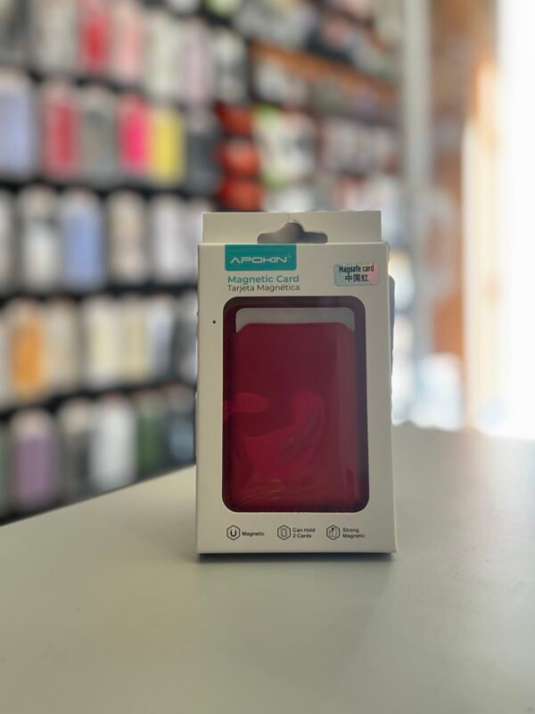 Tarjetero Magnético Apokin Rojo