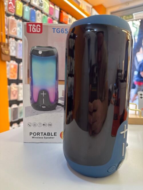 Altavoz Bluetooth TG651 Azul – USB, Micro USB, Radio FM y Entrada para Micrófono