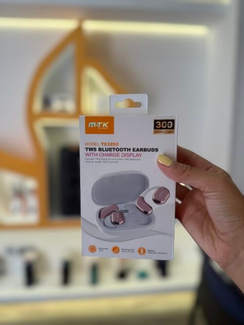Auriculares TC3253 Earbuds con Carga y Display Rosa MTK